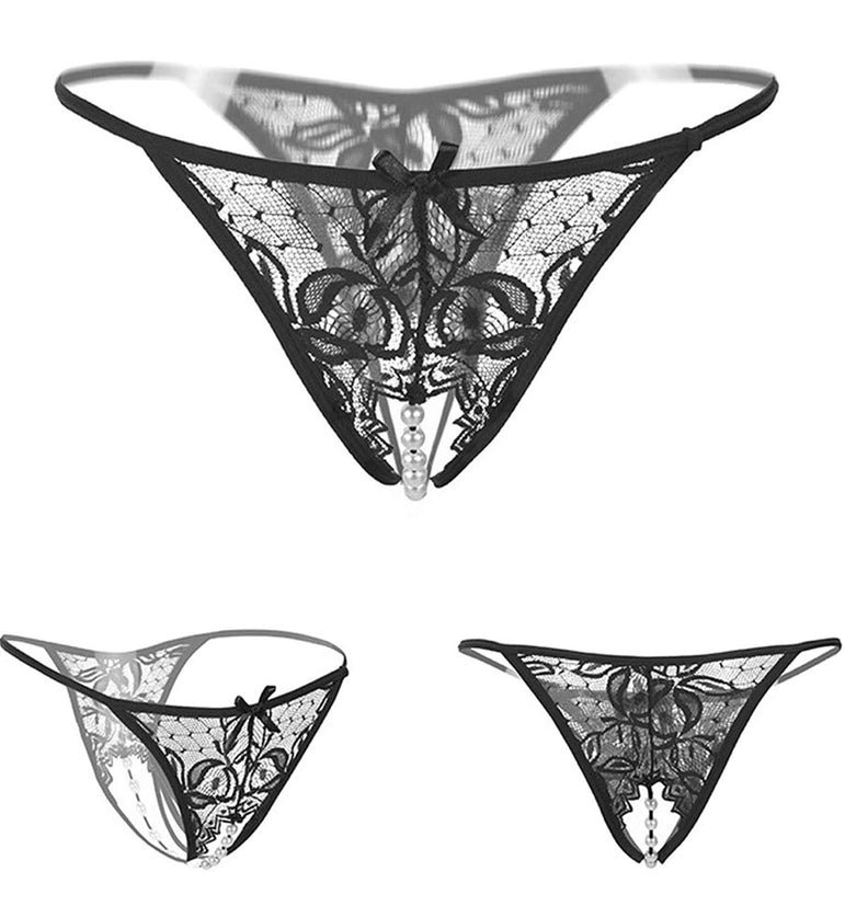 Flower Pearl Thong