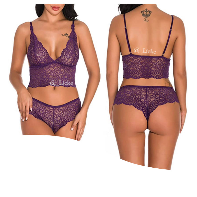 2 Piece Lace Lingerie Set